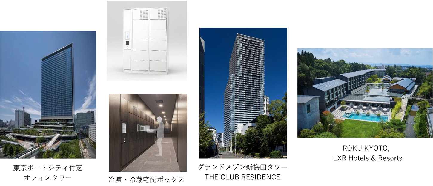 Smart City Takeshiba 混雑度可視化ソリューション」「冷凍・冷蔵宅配 